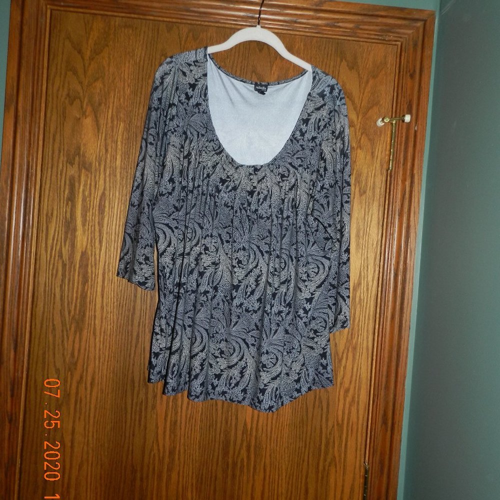 Women's Rafaella Woman Black/White Top